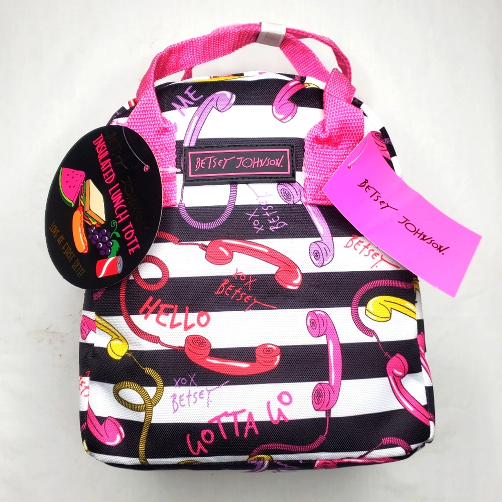31) BETSEY JOHNSON Insulated Lunch Tote